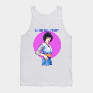 Linda Ronstadt Fan Art Design Tank Top